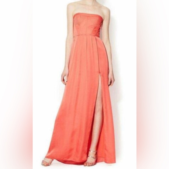 Sz 0 BCBG MAXAZRIA
Strapless Fitted Bustier Slit Dress - Picture 5 of 14